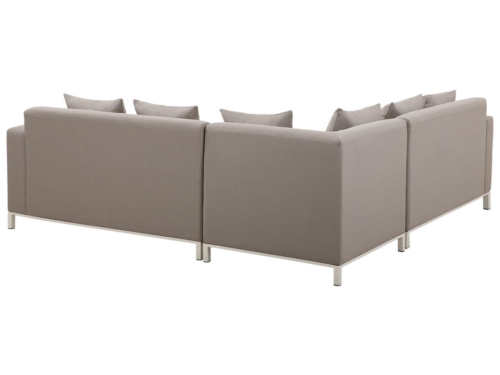 Belize Garden Corner Sofa with Table 5 Seater Right Hand Modular Beige