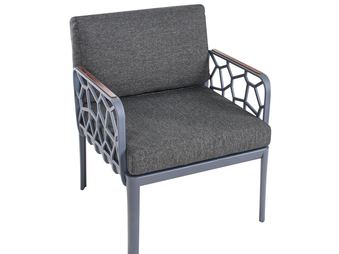Eriche Garden Sofa Set 4 Seater Dark Grey