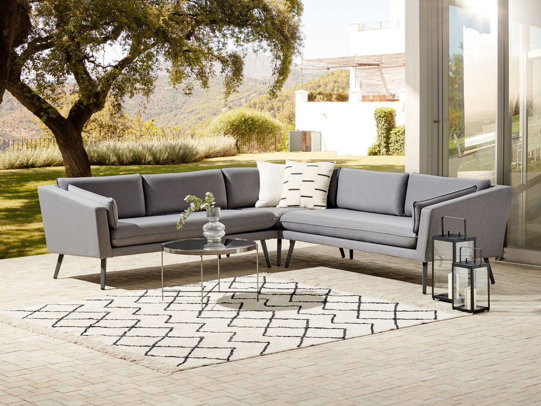 Loretello Garden Corner Sofa 5 Seater Grey