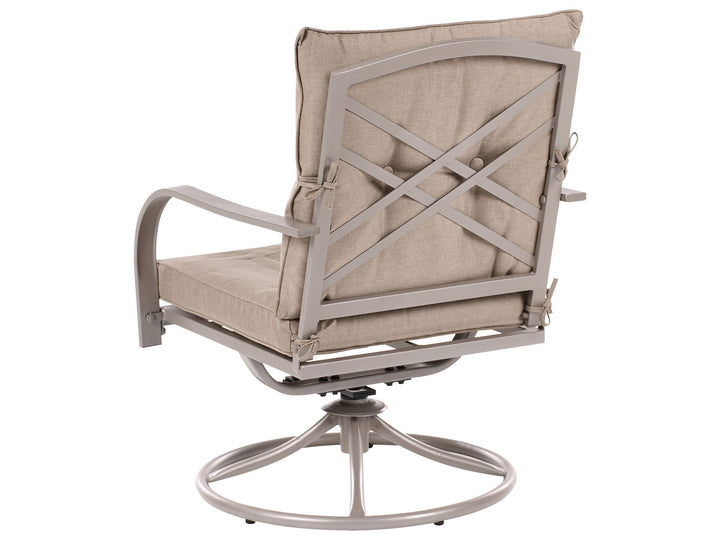 Mestrino Garden Lounge Set with Table 4 Seater Metal Beige