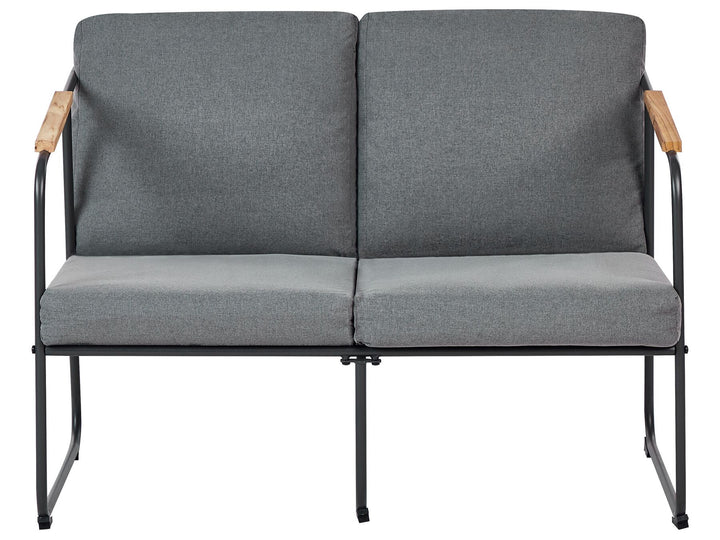 Vezzana Garden Lounge Set with Table 4 Seater Metal Grey