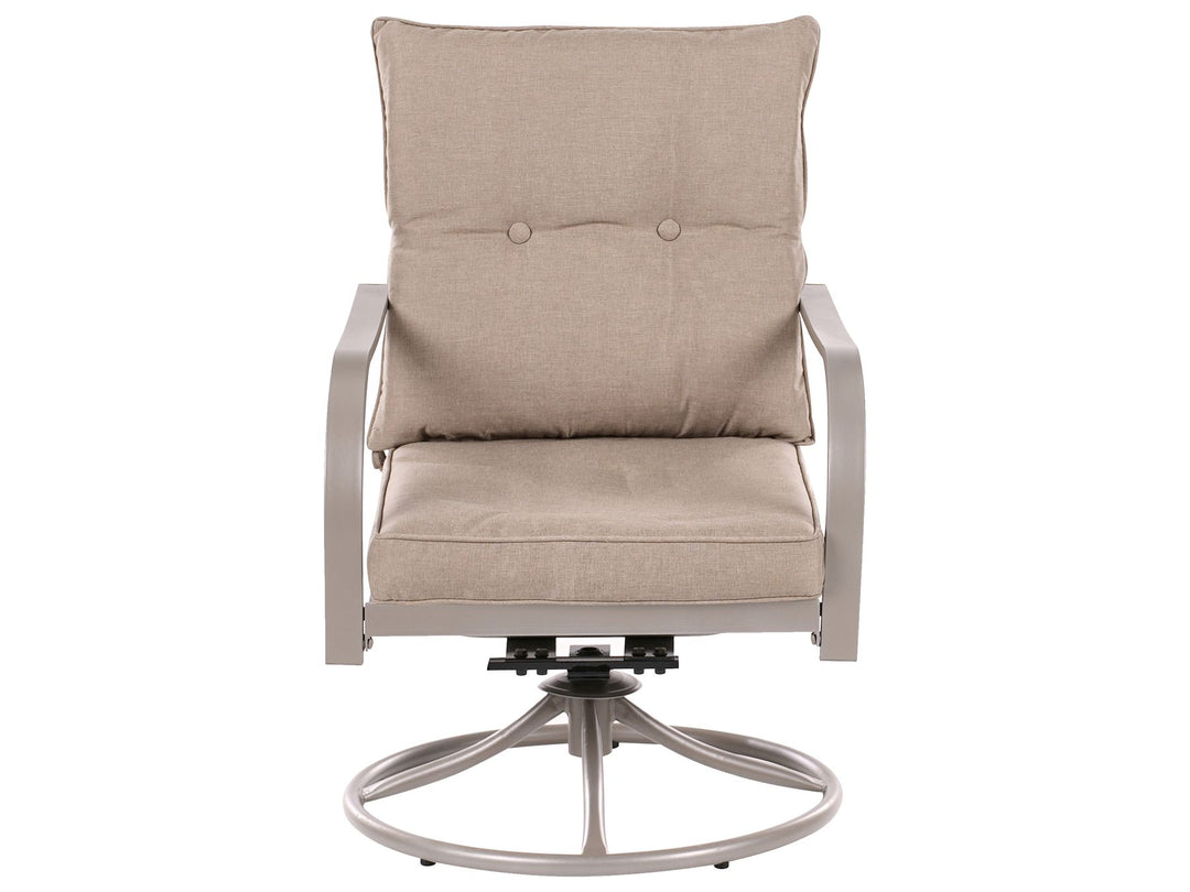 Mestrino Garden Lounge Set with Table 4 Seater Metal Beige