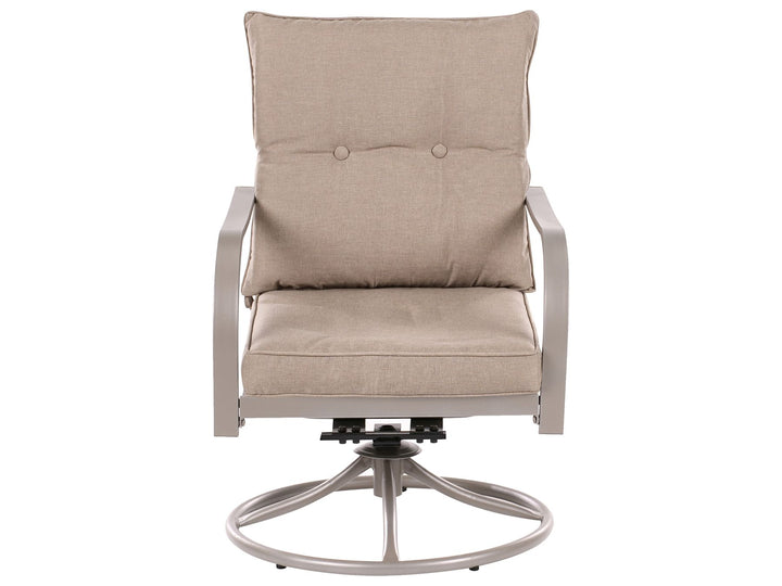 Mestrino Garden Lounge Set with Table 4 Seater Metal Beige