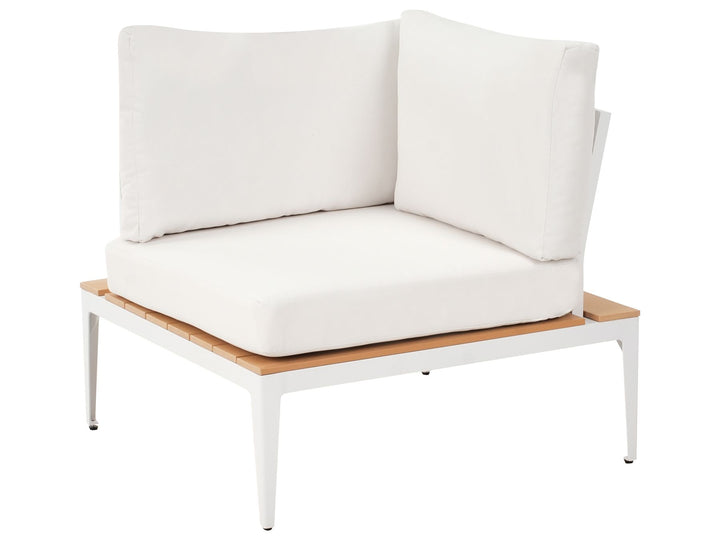 Positano Garden Corner Sofa with Table 5 Seater Off-White