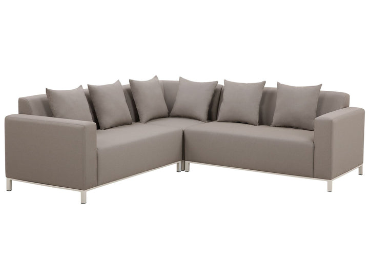 Belize Garden Corner Sofa with Table 5 Seater Right Hand Modular Beige