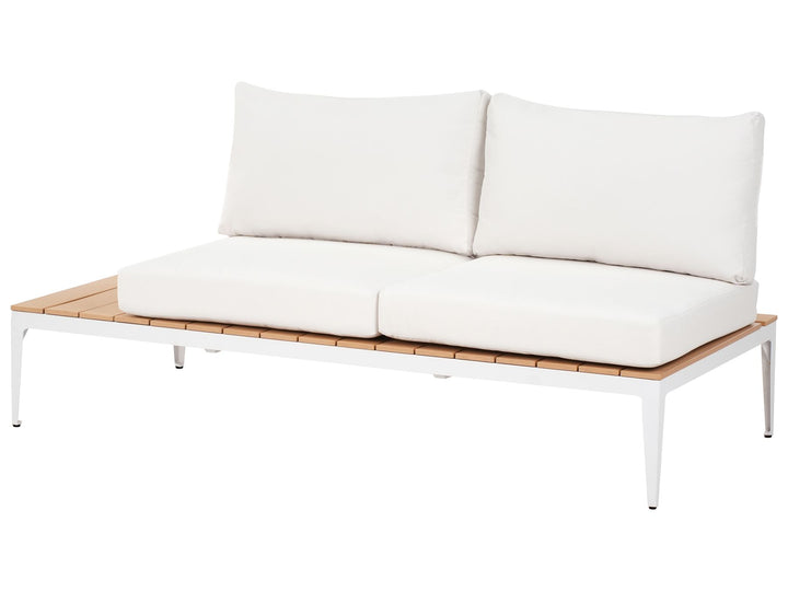 Positano Garden Corner Sofa with Table 5 Seater Off-White