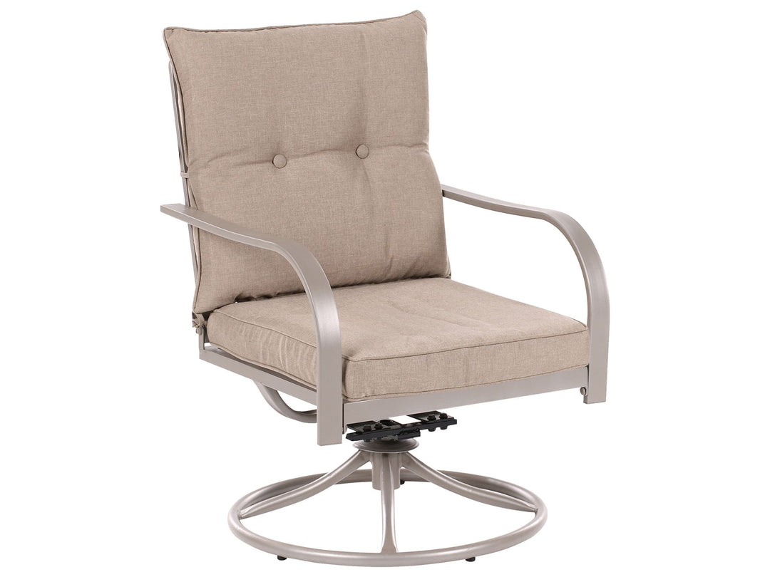 Mestrino Garden Lounge Set with Table 4 Seater Metal Beige