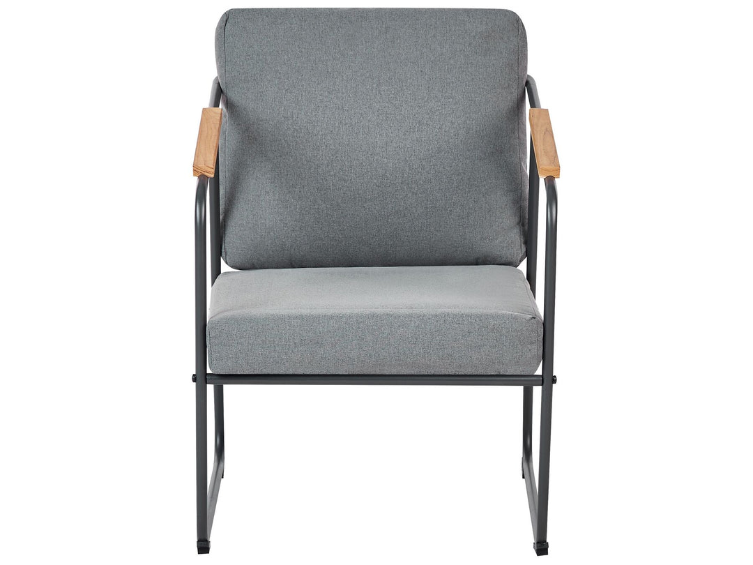Vezzana Garden Lounge Set with Table 4 Seater Metal Grey