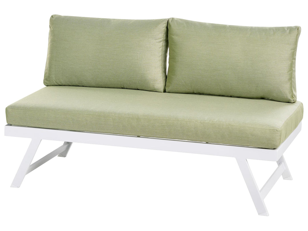 Coccorino Garden Corner Sofa with Table 5 Seater Metal Green