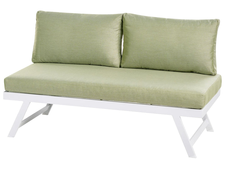 Coccorino Garden Corner Sofa with Table 5 Seater Metal Green
