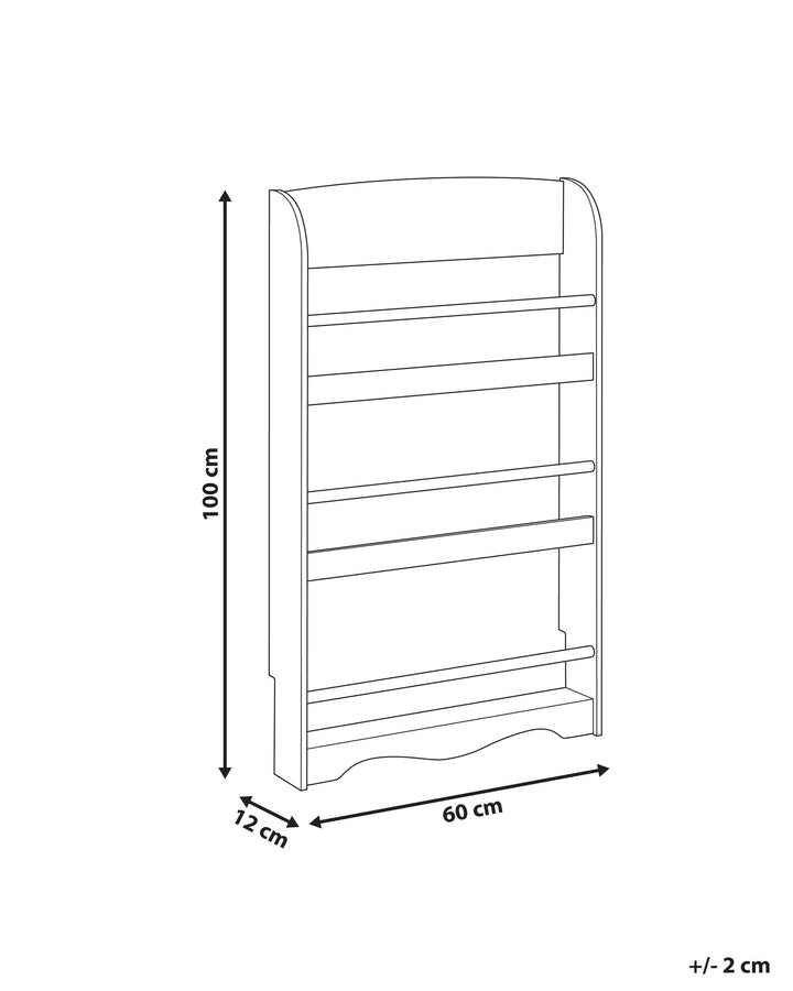 Sonya Wall Bookshelf Engineered Wood 100 cm Pastel Pink