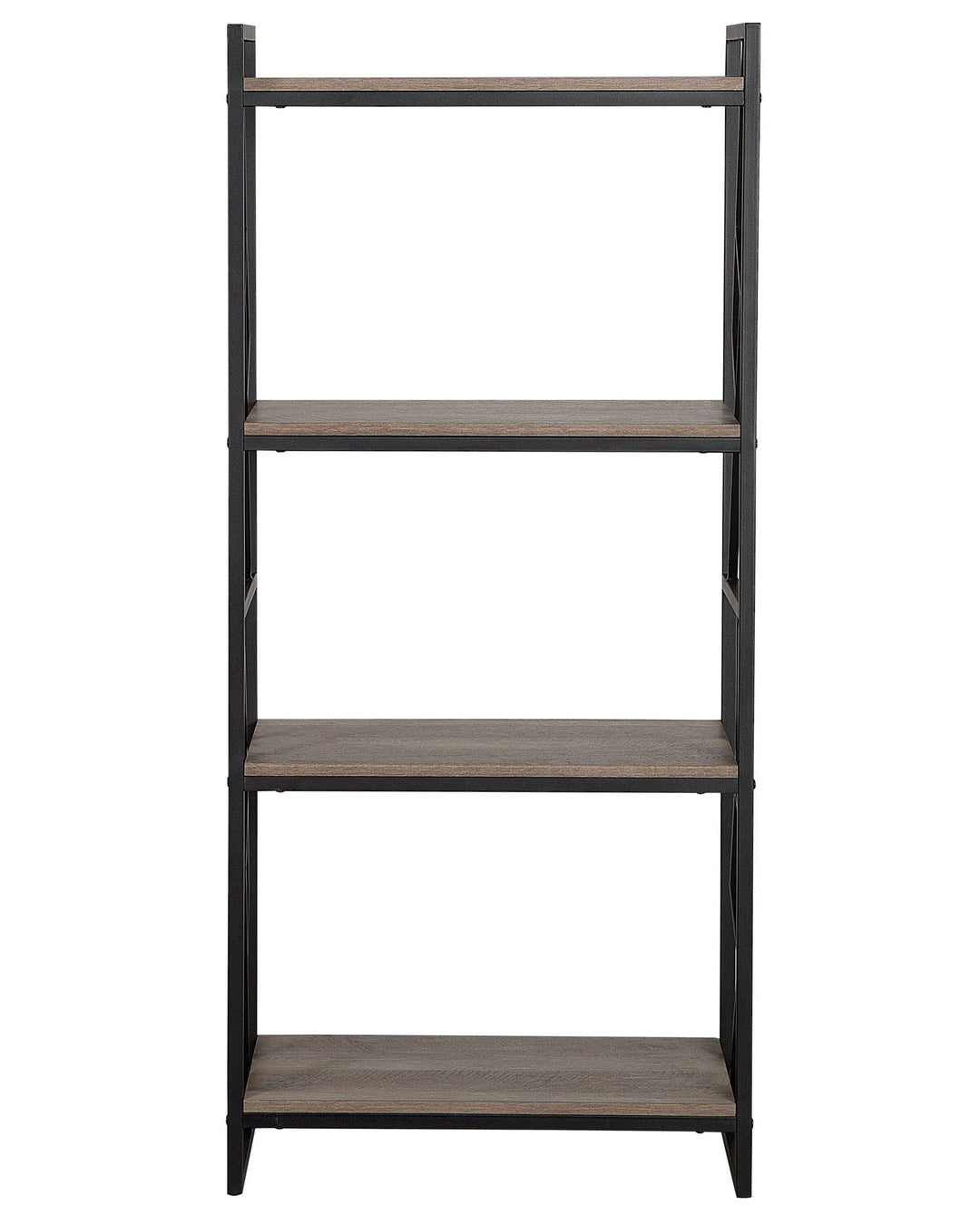 4 Tier Bookcase 143 cm Brown/ Black Resty