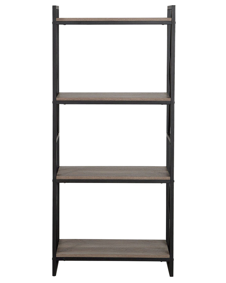 4 Tier Bookcase 143 cm Brown/ Black Resty