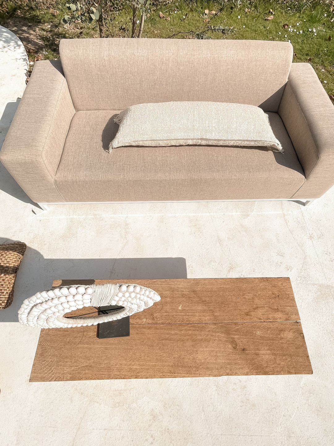 Rovigo Garden Sofa 3 Seater Beige