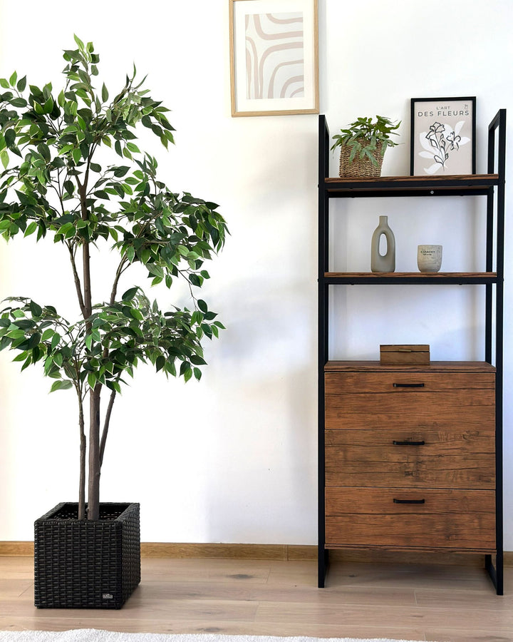 Dylan Shelving Unit 158 cm Dark Brown Tifton