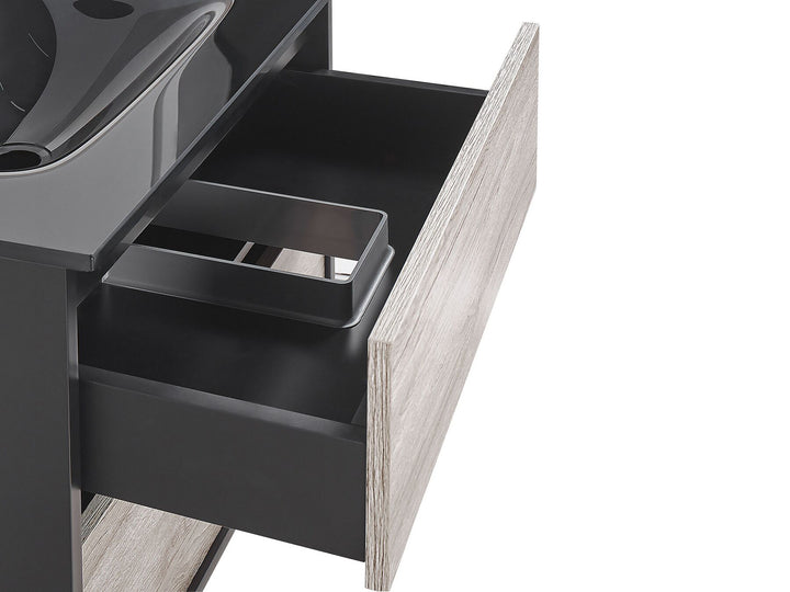 Bathroom Vanity Set Black Teruel