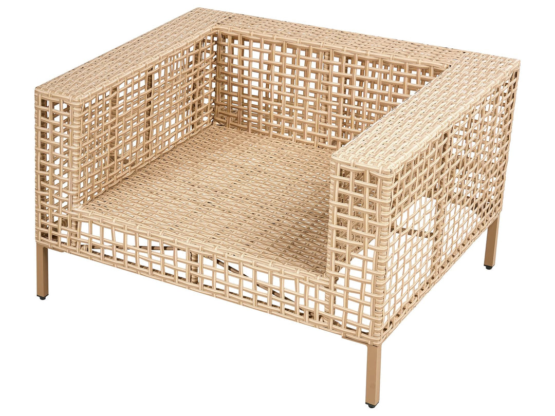 Calasetta Garden Lounge Set with Table 4 Seater Right Hand PE Rattan Beige
