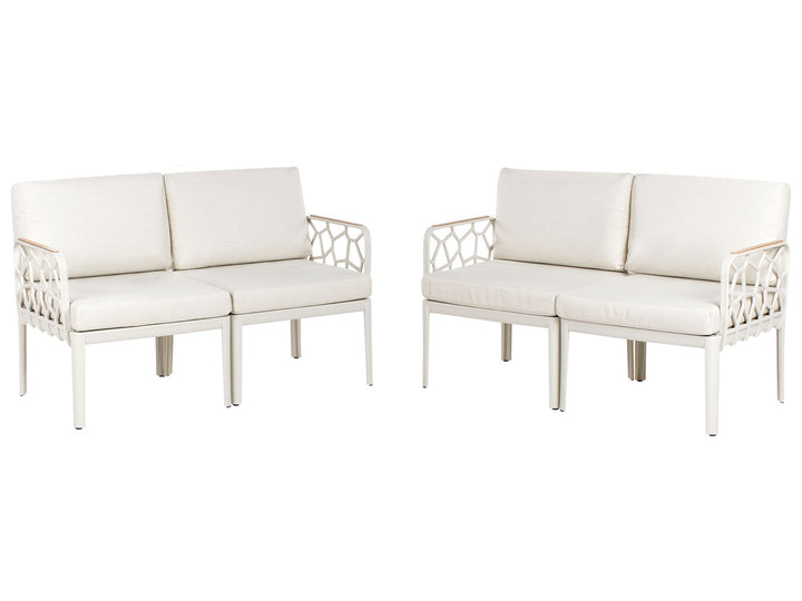 Eriche Garden Sofa Set 4 Seater Light Beige
