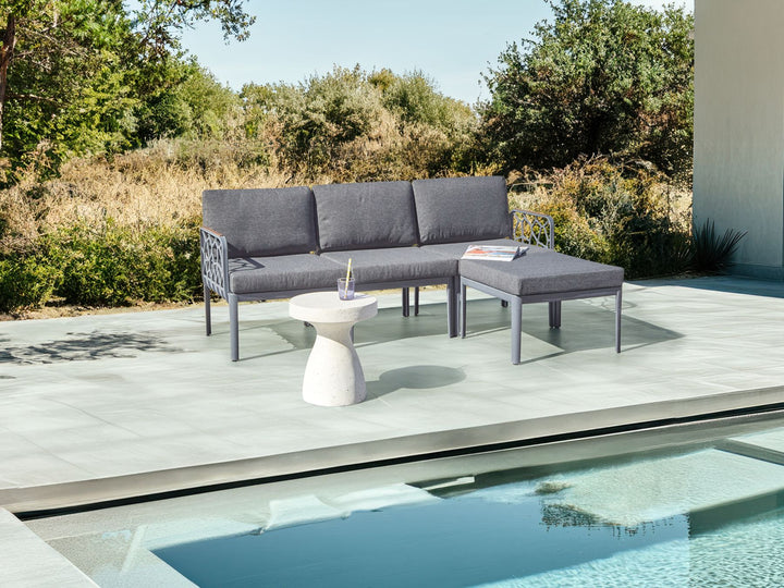 Eriche Garden Sofa Set 4 Seater Dark Grey