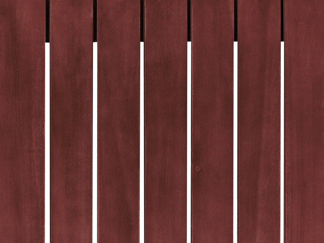 Trani Garden Sofa 3 Seater Modular Certified Acacia Wood Dark Red