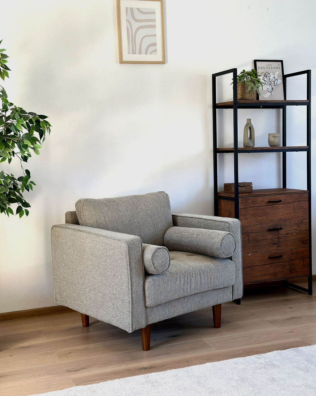 Dylan Shelving Unit 158 cm Dark Brown Tifton