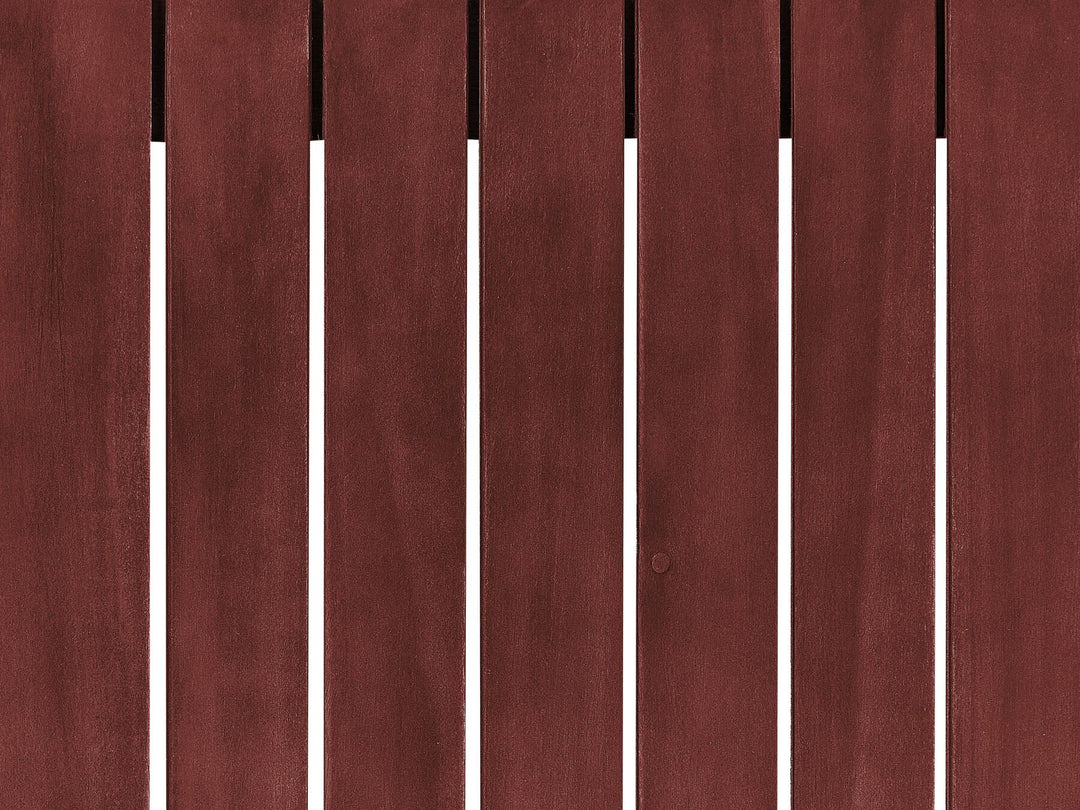 Timor Garden Sofa 2 Seater Modular Certified Acacia Wood Dark Red
