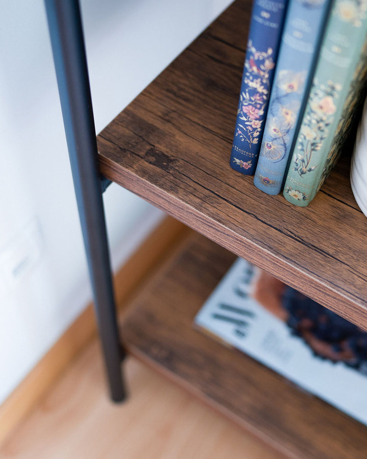Aldea 4 Tier Shelving Unit 160 cm Dark Brown Brisbane