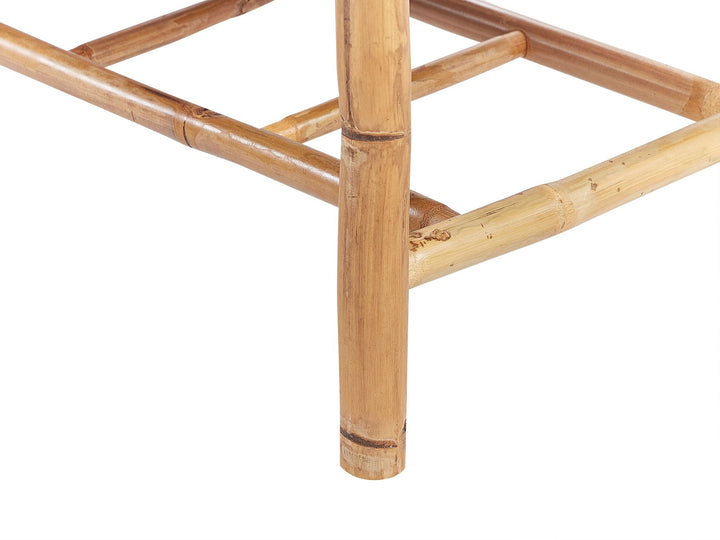 Maggiore Garden Lounge Set with Table 4 Seater Bamboo Wood Light Brown