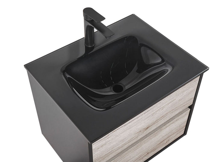 Bathroom Vanity Set Black Teruel