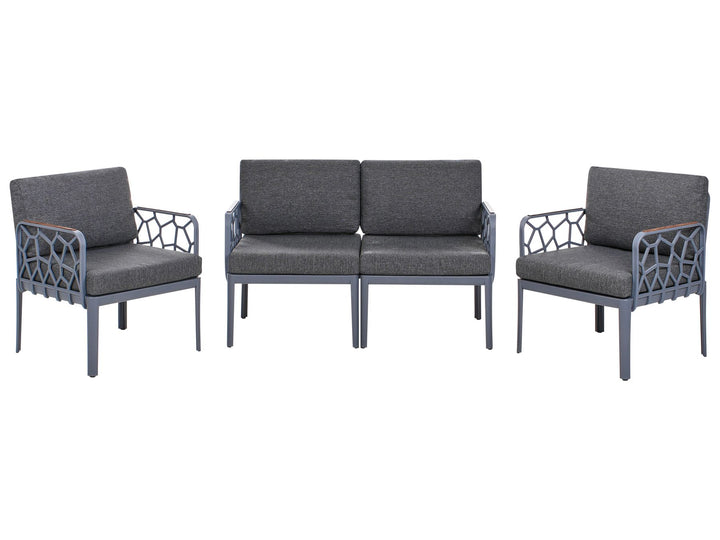 Eriche Garden Sofa Set 4 Seater Dark Grey
