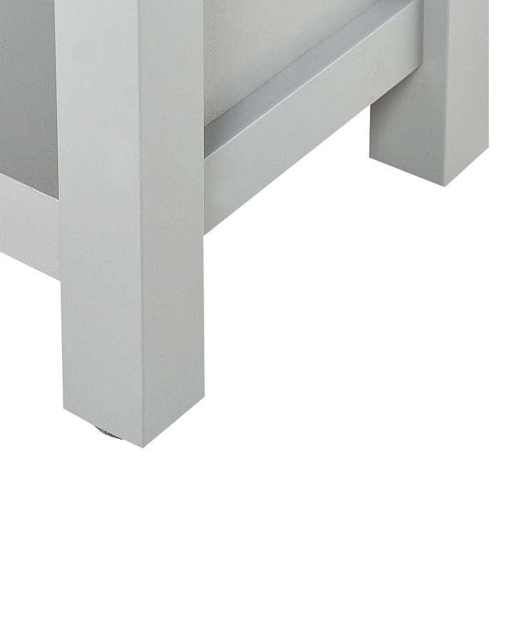 5 Tier Bookcase 181 cm Light Grey Jazmyne