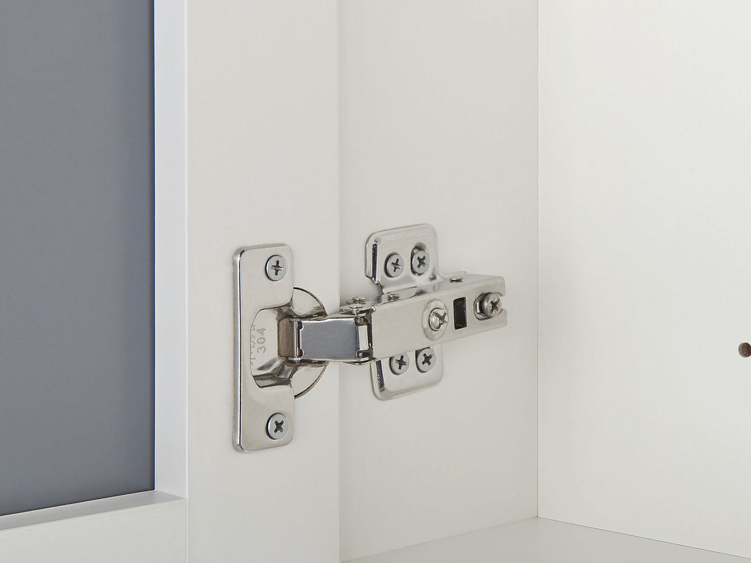 Bathroom Wall Mounted Mirror Cabinet 40 cm 60 cm White Primavera