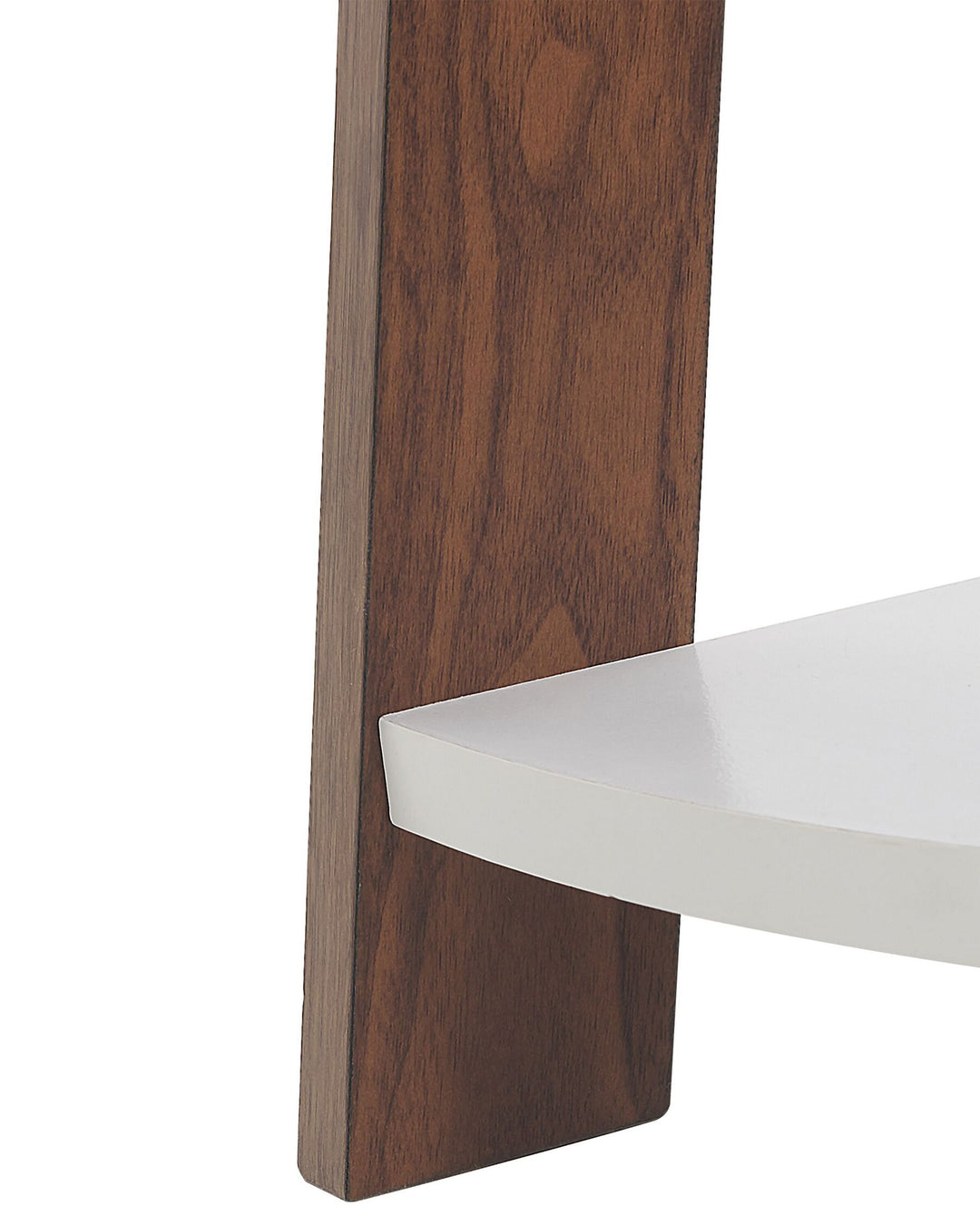 Corner 5 Tier Shelving Unit 175 cm Brown/ White Susan