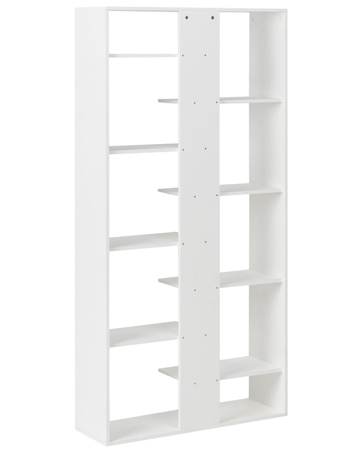 8 Tier Bookcase 180 cm White Lorayn