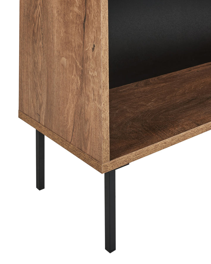4 Tier Bookcase 140 cm Dark Brown Verdon