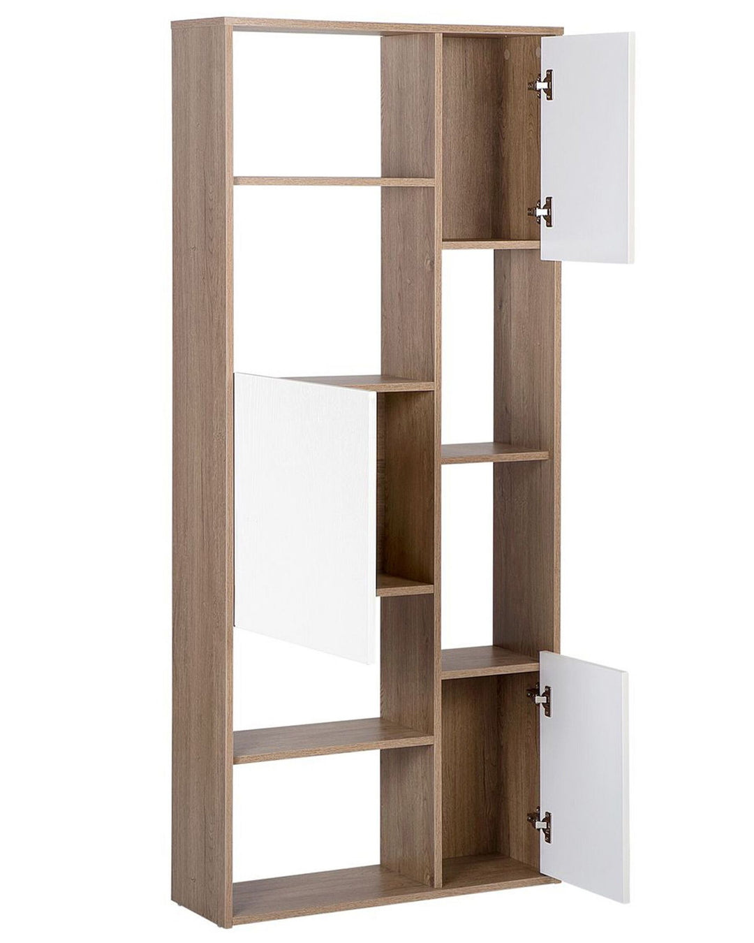 Isabel Shelving Unit 175 cm Dark Brown/ White Grada