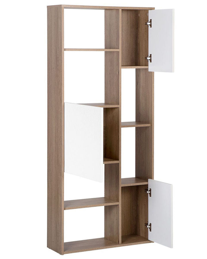 Isabel Shelving Unit 175 cm Dark Brown/ White Grada