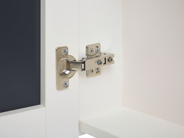 Bathroom Wall Mounted Mirror Cabinet 80 cm 70 cm White Navarra