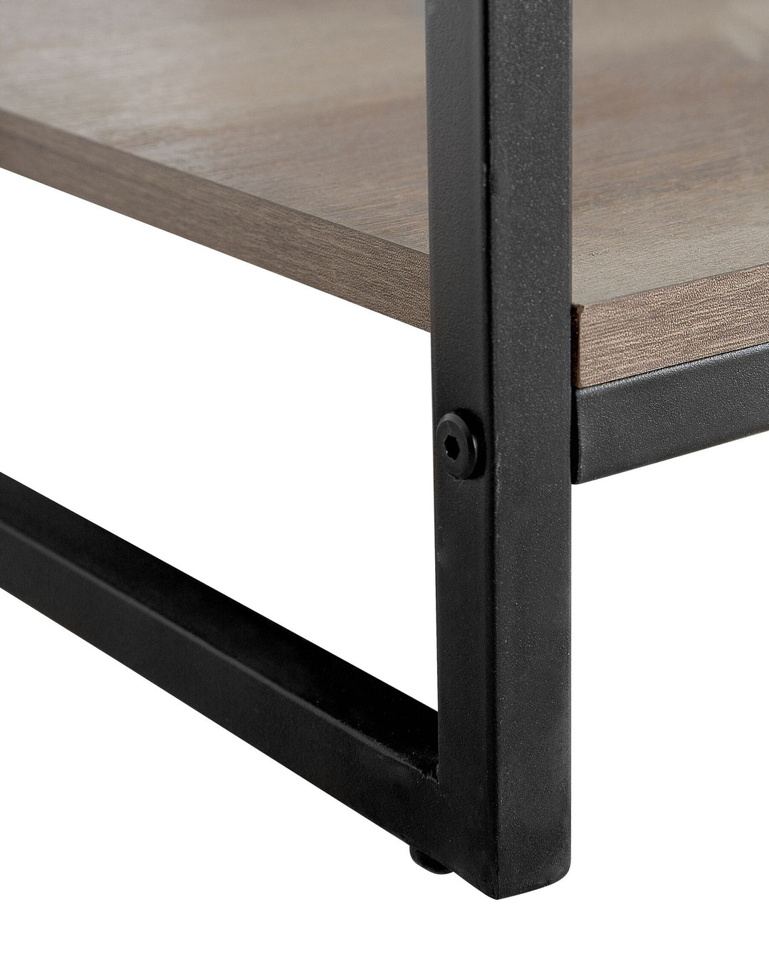 5 Tier Bookcase 184 cm Brown/ Black Fiona