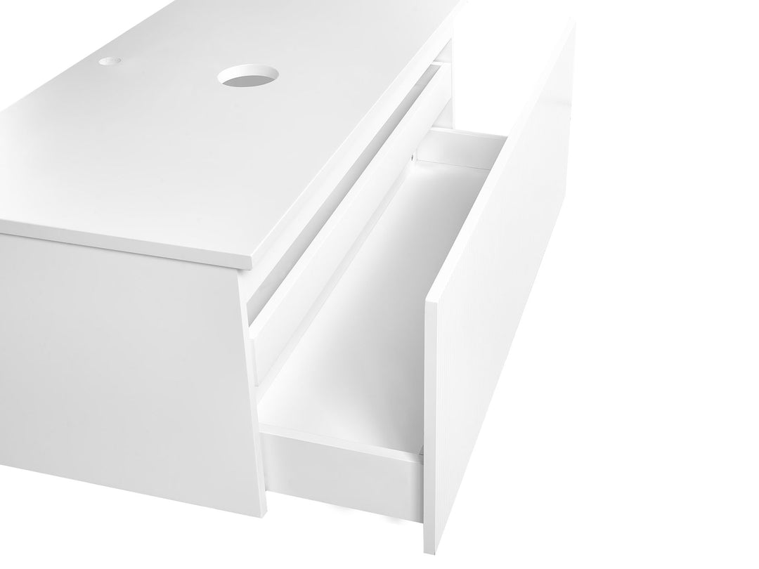 Wall Mounted Washbasin Cabinet 100 cm White Alzira