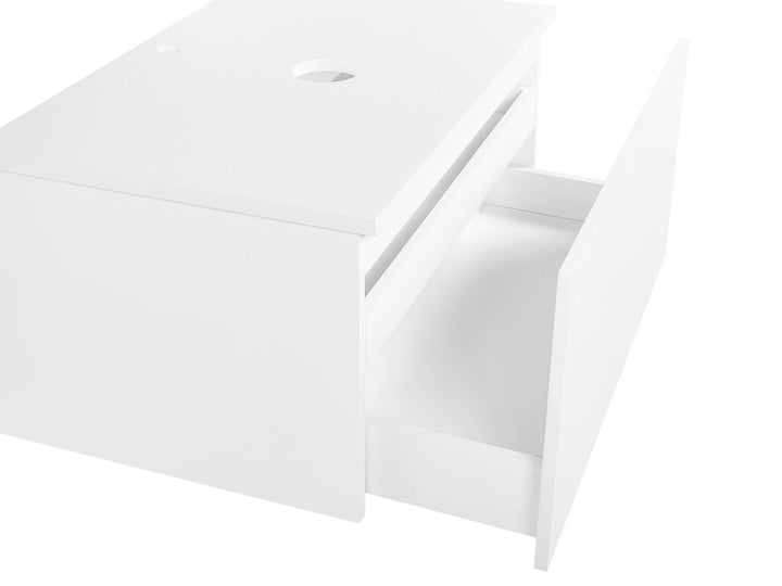 Wall Mounted Washbasin Cabinet 80 cm White Alzira