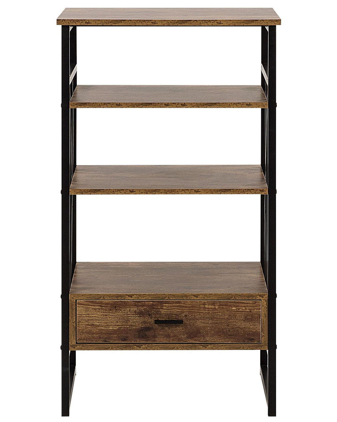 3 Tier Shelving Unit 101 cm Dark Brown Lucia
