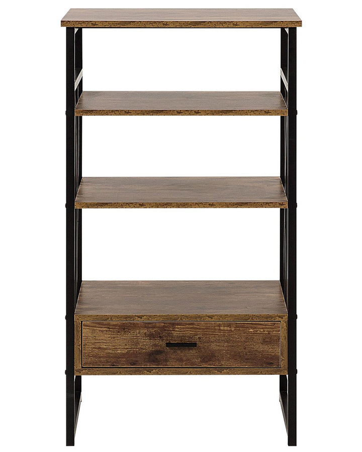 3 Tier Shelving Unit 101 cm Dark Brown Lucia