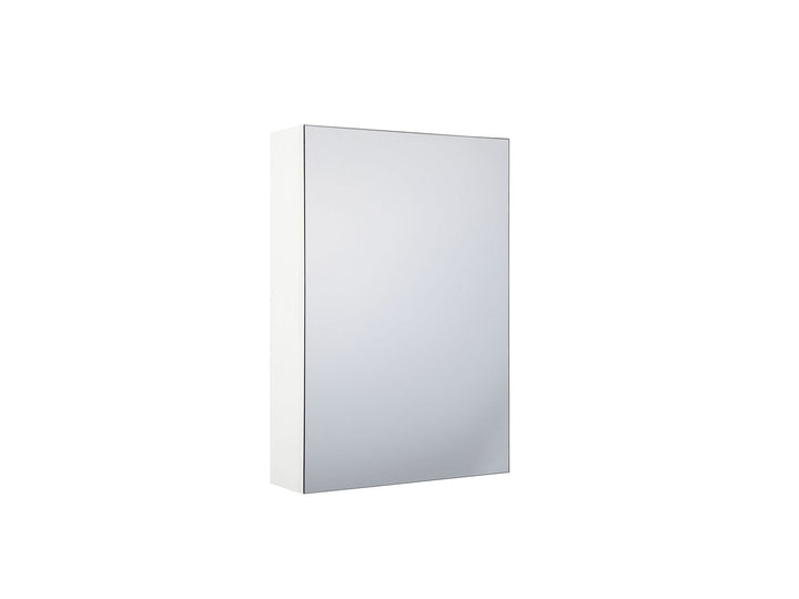 Bathroom Wall Mounted Mirror Cabinet 40 cm 60 cm White Primavera