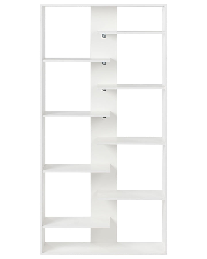 8 Tier Bookcase 180 cm White Lorayn