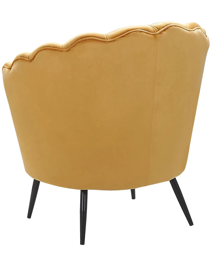 Armchair Velvet Mustard Jairden