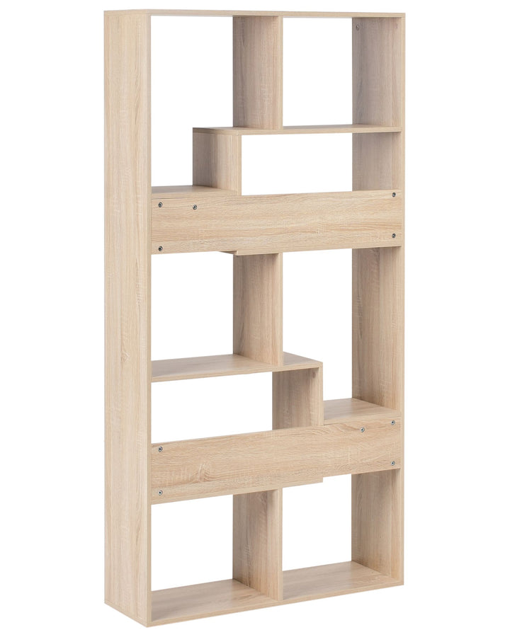 6 Tier Bookcase 180 cm Light Brown Shemari
