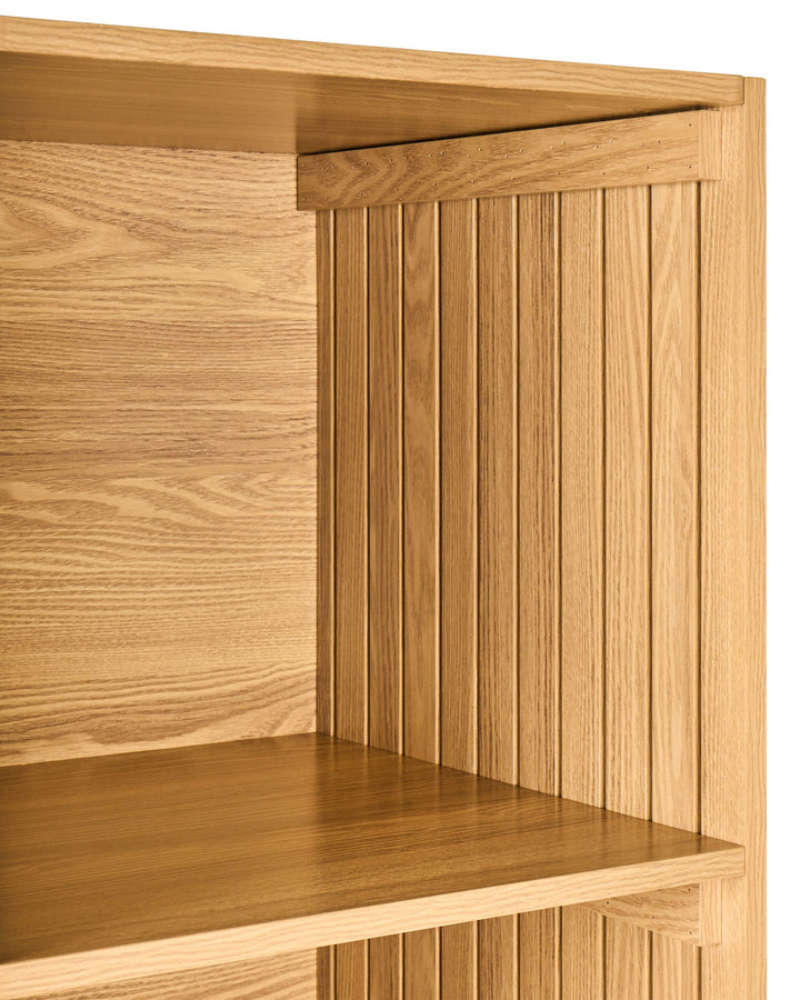 4 Tier Shelving Unit 175 cm Light Brown Skodak