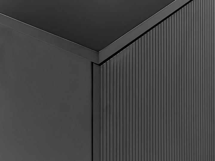 Wall Mounted Washbasin Cabinet 80 cm Black Alzira