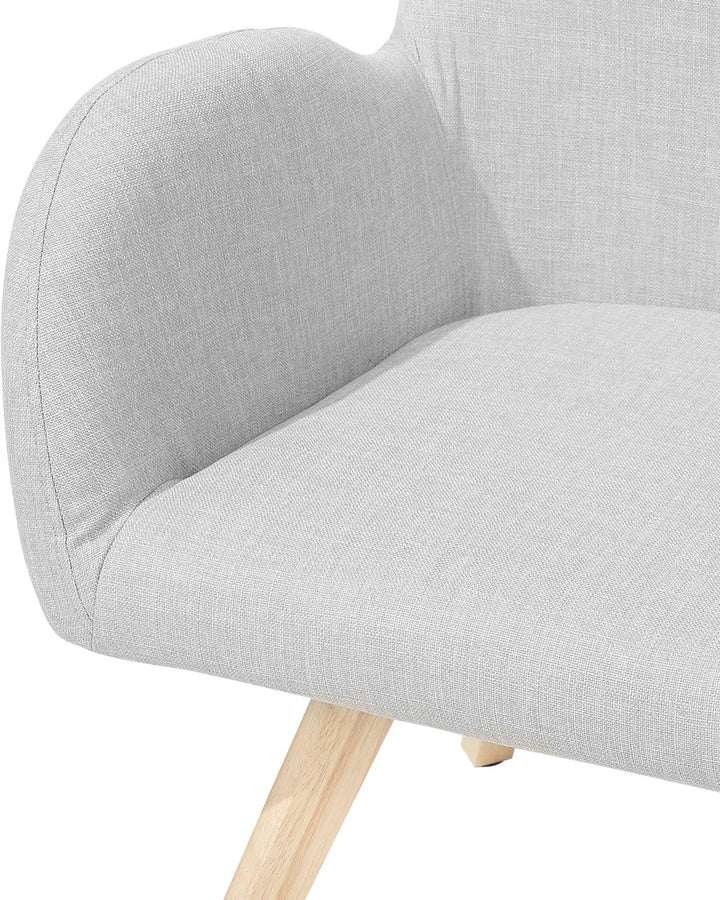 Armchair Fabric Light Grey Katherline